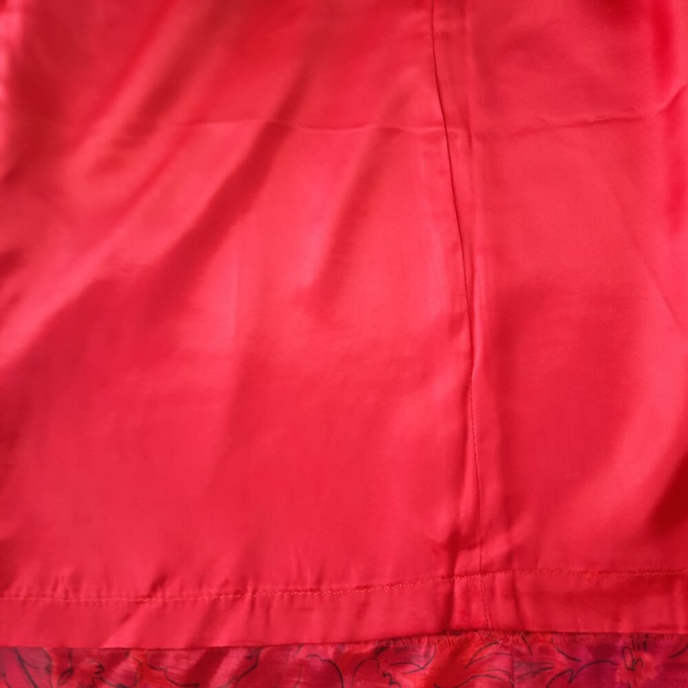 Brand New Red Satin Skirt With Lining100% Polyester - Picture 4 of 6